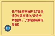 关节镜素材图片欣赏高清(欣赏高清关节镜手术图像，了解器械操作奥秘)