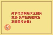 关节拉伤视频大全图片高清(关节拉伤视频及高清图片合集)