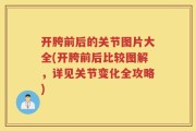 开胯前后的关节图片大全(开胯前后比较图解，详见关节变化全攻略)