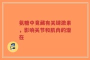氨糖中竟藏有关键激素，影响关节和肌肉的潜在