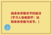 画身体骨骼关节的画法(学习人体解剖学：绘制身体骨骼与关节。)