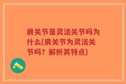 肩关节是灵活关节吗为什么(肩关节为灵活关节吗？解析其特点)