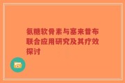 氨糖软骨素与塞来昔布联合应用研究及其疗效探讨