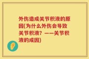 外伤造成关节积液的原因(为什么外伤会导致关节积液？——关节积液的成因)