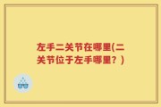 左手二关节在哪里(二关节位于左手哪里？)