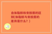 自体脂肪和骨胶原的区别(体脂肪与骨胶原的差异是什么？)