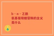 b - n - 乙酰氨基葡萄糖苷酶的含义是什么