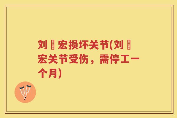 刘畊宏损坏关节(刘畊宏关节受伤，需停工一个月)