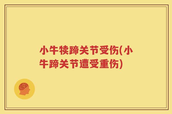 小牛犊蹄关节受伤(小牛蹄关节遭受重伤) 小牛犊蹄关节受伤(小牛蹄关节遭受重伤)