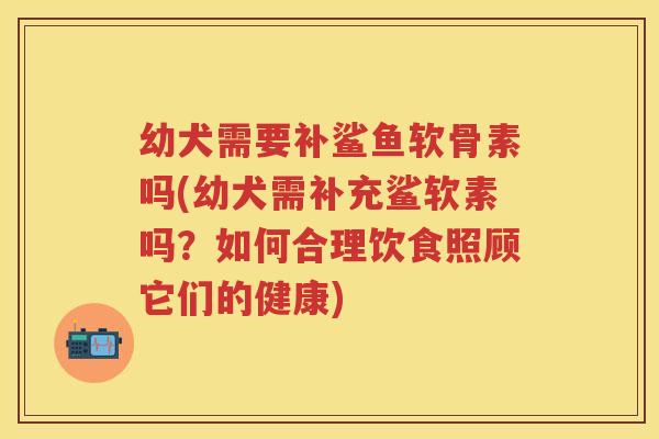 幼犬需要补鲨鱼软骨素吗(幼犬需补充鲨软素吗？如何合理饮食照顾它们的健康)
