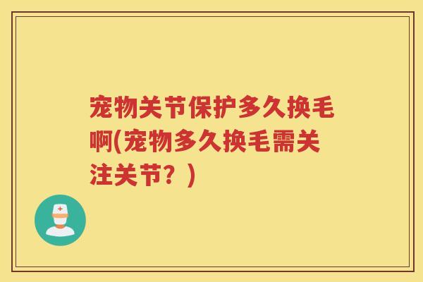 宠物关节保护多久换毛啊(宠物多久换毛需关注关节？)