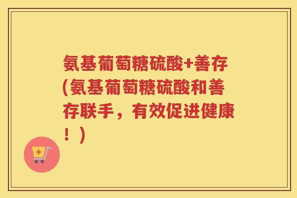 氨基葡萄糖硫酸+善存(氨基葡萄糖硫酸和善存联手，有效促进健康！)