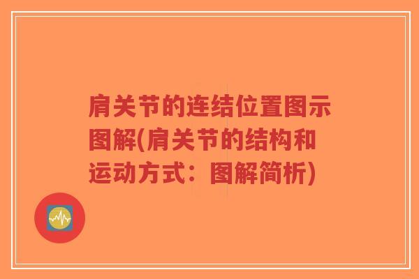 肩关节的连结位置图示图解(肩关节的结构和运动方式:图解简析) 肩关节的连结位置图示图解(肩关节的结构和运动方式:图解简析)