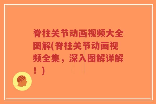 脊柱关节动画视频大全图解(脊柱关节动画视频全集，深入图解详解！)