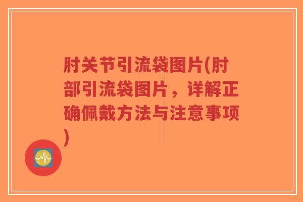 肘关节引流袋图片(肘部引流袋图片,详解正确佩戴方法与注意事项) 肘关节引流袋图片(肘部引流袋图片,详解正确佩戴方法与注意事项)