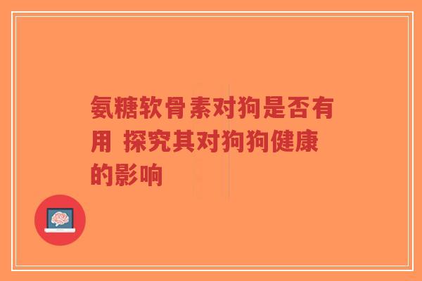 氨糖软骨素对狗是否有用 探究其对狗狗健康的影响