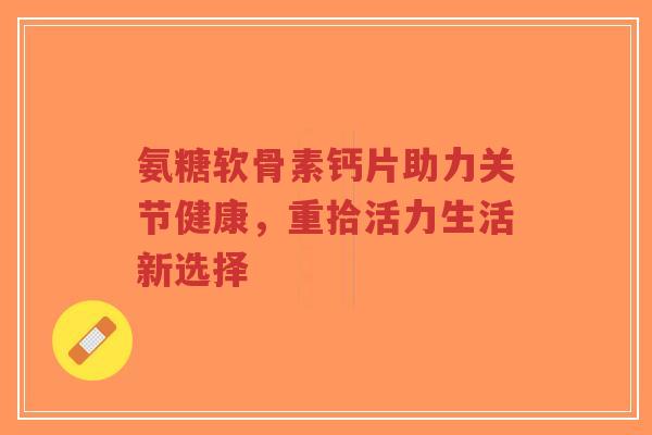 氨糖软骨素钙片助力关节健康，重拾活力生活新选择