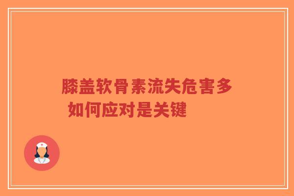 膝盖软骨素流失危害多 如何应对是关键